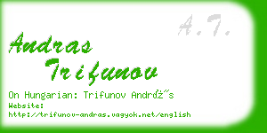 andras trifunov business card